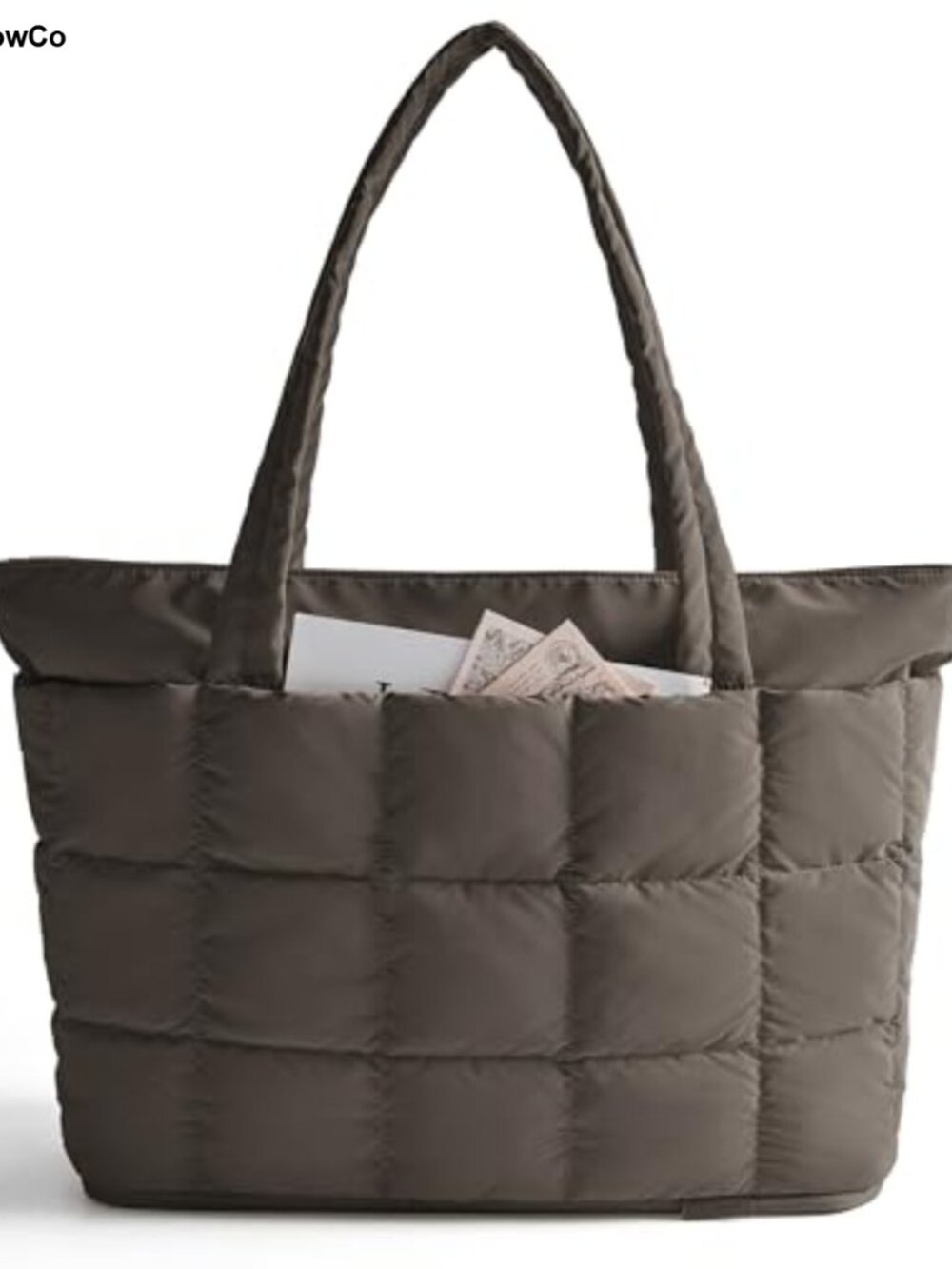 Expandable 22L-28L Puffer Tote Bag Water Resistant Laptop Travel Gym